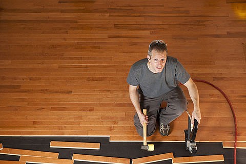 install a wood floor
