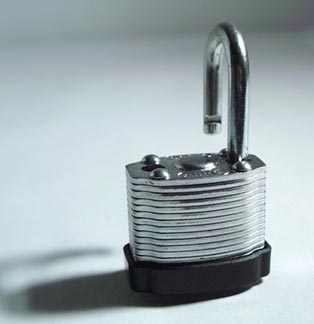 home security alarm systems padlock