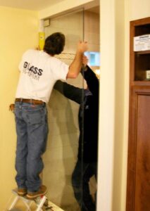 door for custom steam shower