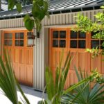 Carriage-Style Wood Garage Doors. Photo: Designer Doors.