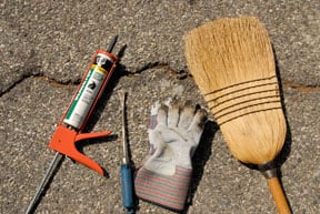 driveway-crack-repair tools for asphalt driveway repair
