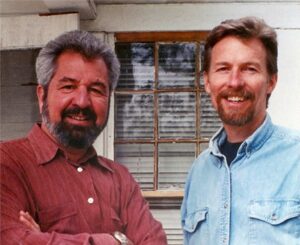 Bob Vila and Don on the set of Home Again