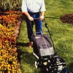 Mowing properly encourages a healthy lawn. Photo: Sears