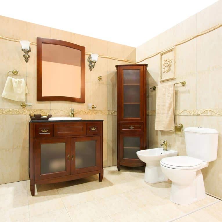 Furniture-style cabinets really make a bathroom feel like a "living space" while creating a strong sense of style.