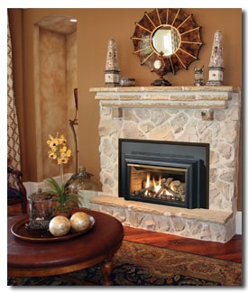 manufactured gas fireplace insert