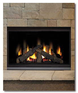 manufactured gas fireplace