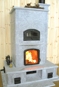 masonry stove offers efficient heating