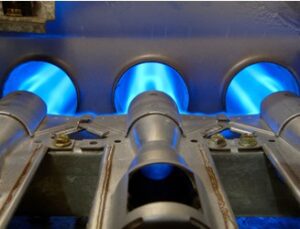 gas burners in furnace