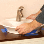 how to install bathroom sink