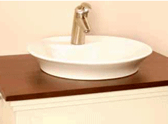 Countertop sink bowl is highly decorative.