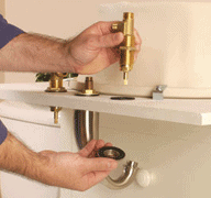 installing a bathroom faucet