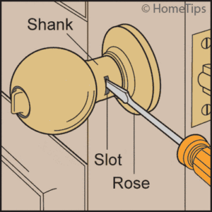 remove doorknob