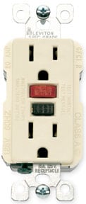 120 volt GFCI electrical receptacles