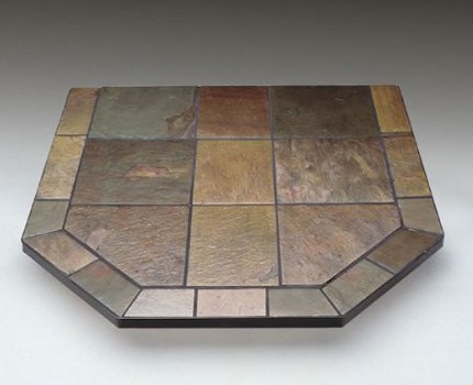 A non-combustible Asian slate hearth board made of stone. 