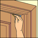 how to repair a door