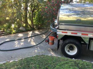 Periodically pumping out the septic tank keeps the septic tank operating properly.