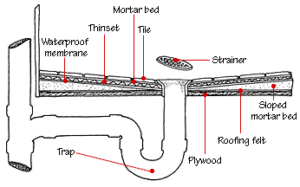 shower drain diagram