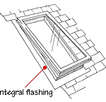 integral flashing of skylight