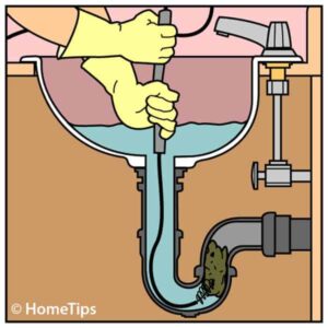 snake sink drain