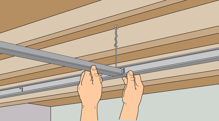 interlocking suspended ceiling tracks