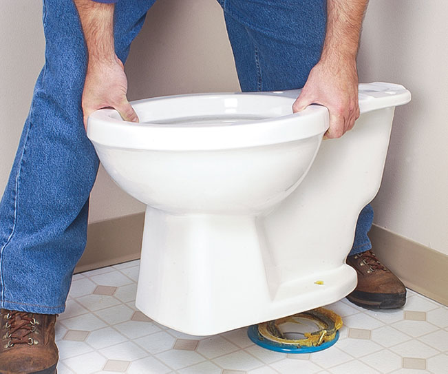 how to install a toilet