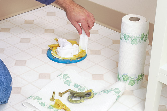 how to install a toilet wax ring