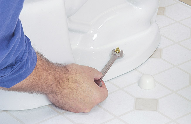 how to install a toilet