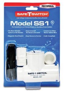 A Safe-T-Switch AC float switch, in original packaging.