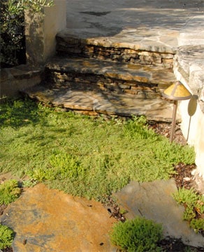stone garden steps