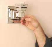 installing sconce light fixture