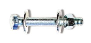 machine bolt with washers and nut