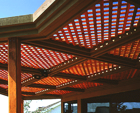 lattice patio overhead