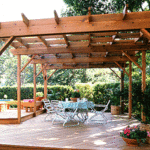 patio roof beams and rafters