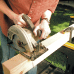 cutting with circular saw