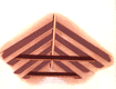 Colored drawing of a ceiling’s collar tie span between rafters.