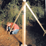 bracing a post on pier footing