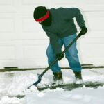 shoveling snow