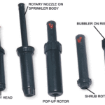 sprinkler popups and rotors