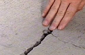 fixing concrete crack