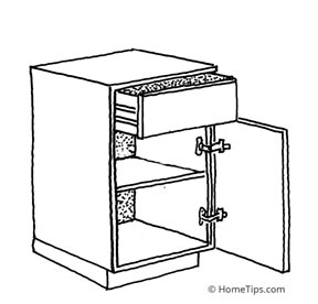 frameless cabinet construction