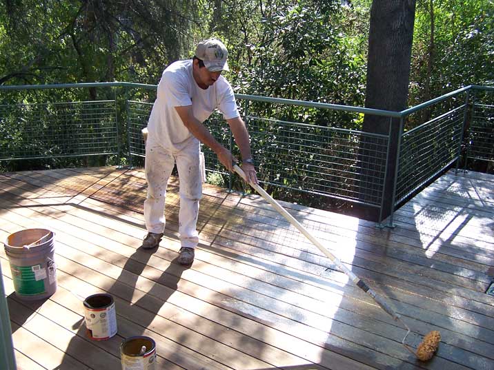 refinish wood deck