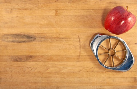Wooden countertop has natural, organic appeal. Photo: ©Thomas Price | Dreamstime
