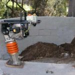 compacting soil and retaining wall