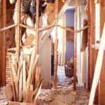 demolishing walls during a remodel