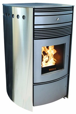 Contemporary pellet stove offers both style and substance. Photo: Bosca