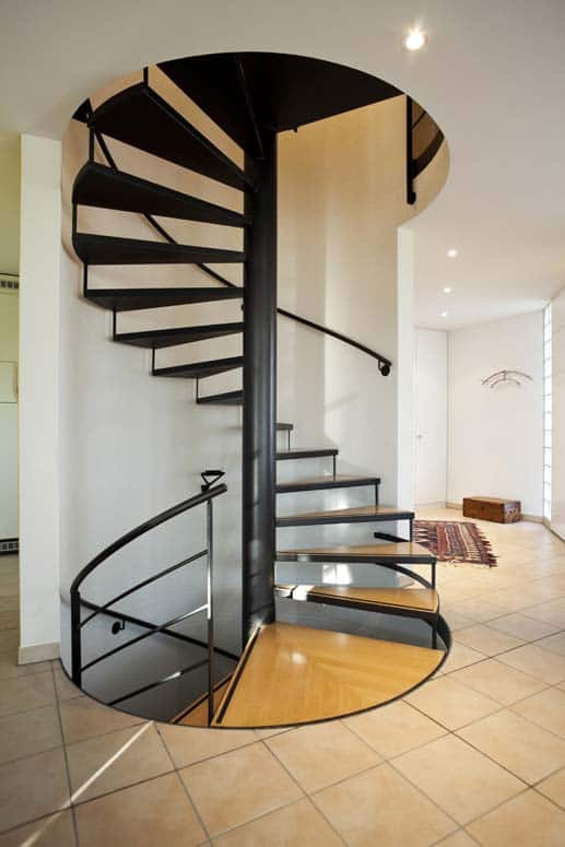 steel spiral staircase