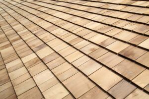 Cedar shingles offer a natural, woodsy look.