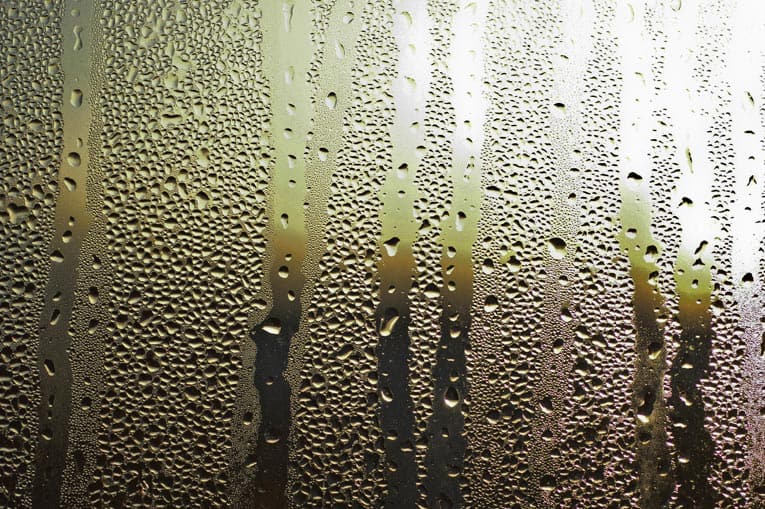 condensation on glass