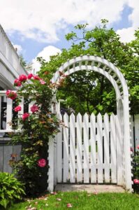 garden arbor and gate