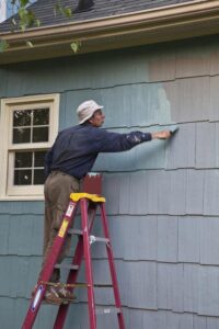 painting wood shingle siding